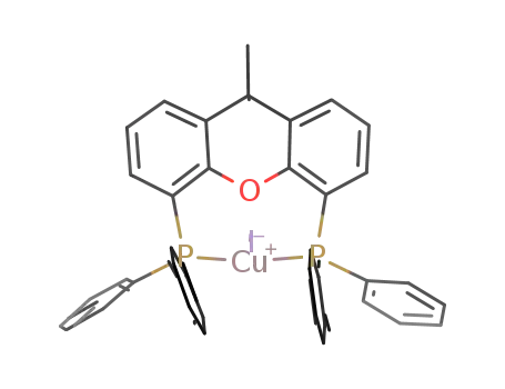 Molecular Structure of 1218788-80-7 (Cu[9,9-dimethyl-4,5-bis(diphenylphosphine)xanthene]I)
