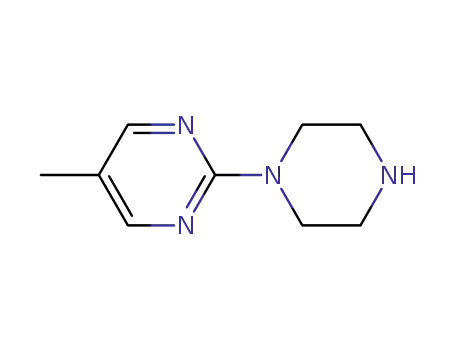 Molecular Structure of 262847-57-4 (Pyrimidine, 5-methyl-2-(1-piperazinyl)- (9CI))