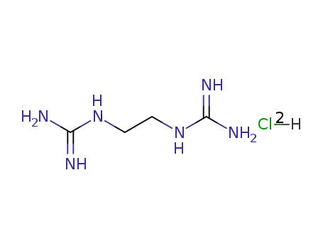 Molecular Structure of 13282-14-9 (N,N'''-ethylenebisguanidine dihydrochloride)