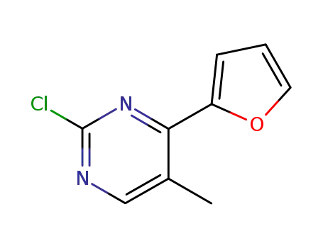 2-Chloro-4-(2-furanyl)-5-methylpyrimidine