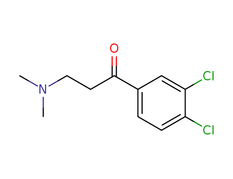 Molecular Structure of 50516-63-7 (1-Propanone, 1-(3,4-dichlorophenyl)-3-(dimethylamino)-)