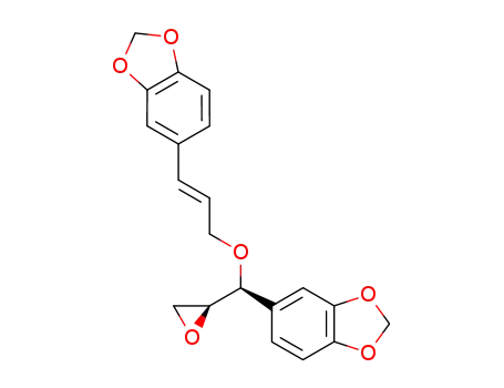 Molecular Structure of 872728-42-2 (1,3-Benzodioxole,
5-[(1E)-3-[(S)-1,3-benzodioxol-5-yl(2S)-oxiranylmethoxy]-1-propenyl]-)