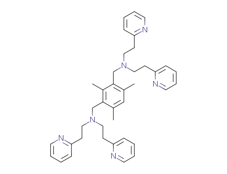 Molecular Structure of 110270-92-3 ((3-{[Bis-(2-pyridin-2-yl-ethyl)-amino]-methyl}-2,4,6-trimethyl-benzyl)-bis-(2-pyridin-2-yl-ethyl)-amine)