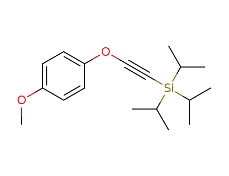 Molecular Structure of 1372625-07-4 (2-(4-methoxyphenoxy)-1-triisopropylsilylacetylene)