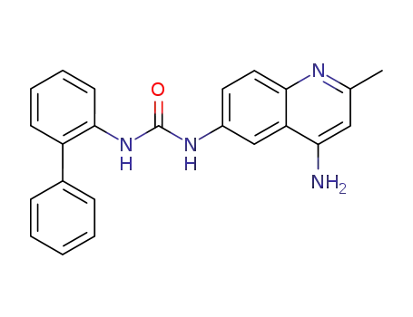 <i>N</i>-(4-amino-2-methyl-[6]quinolyl)-<i>N</i>'-biphenyl-2-yl-urea