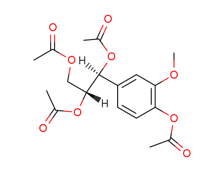 (1<i>RS</i>,2<i>SR</i>)-1,2,3-triacetoxy-1-(4-acetoxy-3-methoxy-phenyl)-propane