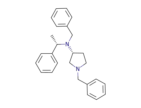 (3R,αS)-N(1)-benzyl-3-[N'-benzyl-N'-(α-methylbenzyl)amino]pyrrolidine