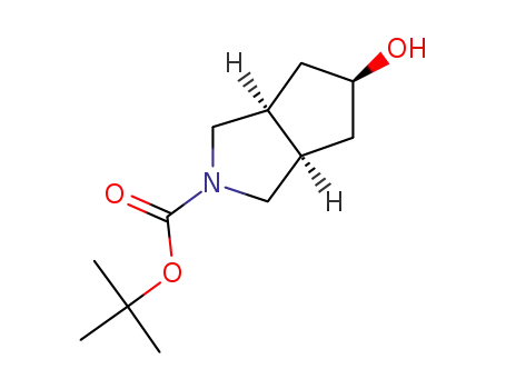 Molecular Structure of 912563-45-2 ((Meso-3aR,5r,6aS)-tert-butyl 5-hydroxyhexahydrocyclopenta[c]pyrrole-2(1H)-carboxylate)