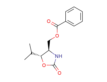 Benzoic acid (4R,5R)-5-isopropyl-2-oxo-oxazolidin-4-ylmethyl ester