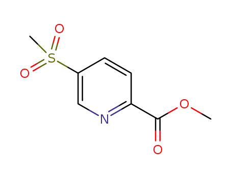 Molecular Structure of 1201326-81-9 (Methyl 5-(Methylsulfonyl)pyridine-2-carboxylate)
