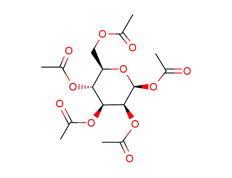 Molecular Structure of 4163-59-1 (1,2,3,4,6-Penta-o-acetyl-alpha-d-galactopyranose)