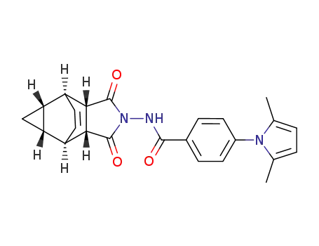 N-(3,3a,4,4a,5,5a,6,6a-octahydro-1,3-dioxo-4,6-ethanocycloprop[f]isoindol-2-(1H)-yl)-4-(2,5-dimethyl-1H-pyrrol-1-yl)benzamide