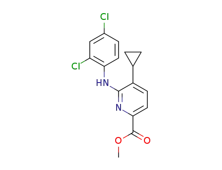 5-cyclopropyl-6-(2,4-dichloro-phenylamino)-pyridine-2-carboxylic acid methyl ester