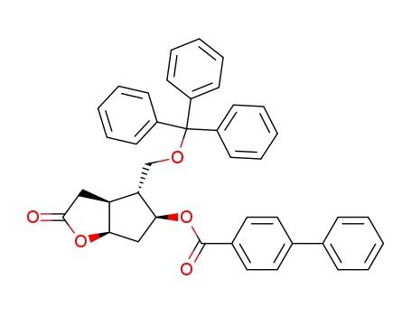 Biphenyl-4-carboxylic acid (3aS,4R,5S,6aR)-2-oxo-4-trityloxymethyl-hexahydro-cyclopenta[b]furan-5-yl ester