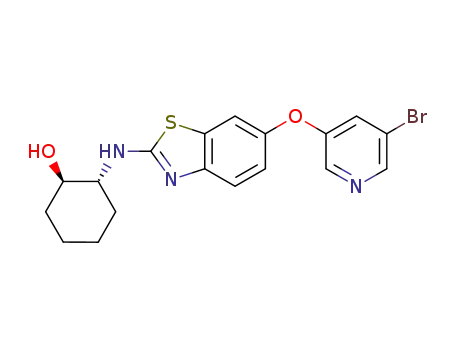 (1R,2R)-2-(6-(5-bromopyridin-3-yloxy)benzo[d]thiazol-2-ylamino)cyclohexanol