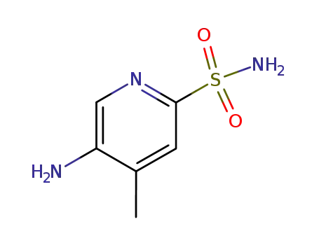 Molecular Structure of 329944-80-1 (2-Pyridinesulfonamide,5-amino-4-methyl-(9CI))