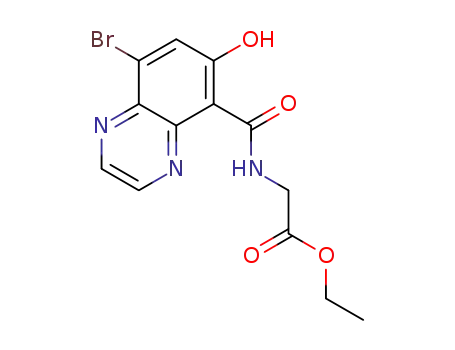 ethyl N-[(8-bromo-6-hydroxy-5-quinoxalinyl)carbonyl]glycinate