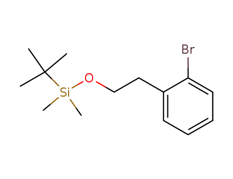Molecular Structure of 181021-20-5 (2-(2-tert-Butyldimethylsilyloxyethyl)bromobenzene)