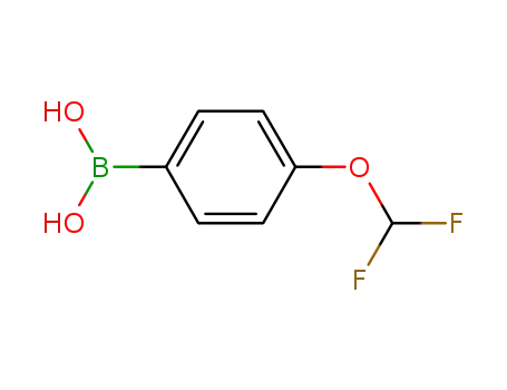 Molecular Structure of 688810-12-0 (Boronic acid, [4-(difluoromethoxy)phenyl]- (9CI))
