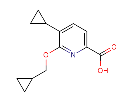 5-cyclopropyl-6-cyclopropylmethoxy-pyridine-2-carboxylic acid