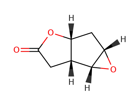 Molecular Structure of 54483-30-6 (4H-Oxireno[3,4]cyclopenta[1,2-b]furan-4-one, hexahydro-, [1aS-(1aα,2aα,5aα,5bα)]- (9CI))