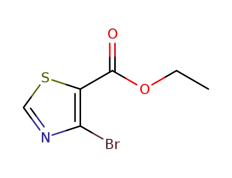 Molecular Structure of 152300-60-2 (5-Thiazolecarboxylic acid, 4-bromo-, ethyl ester)
