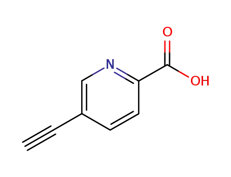 Molecular Structure of 17880-57-8 (Picolinic acid, 5-ethynyl- (8CI))