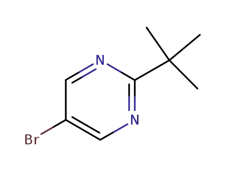 Molecular Structure of 85929-94-8 (2-tert-Butyl-5-bromopyrimidine)