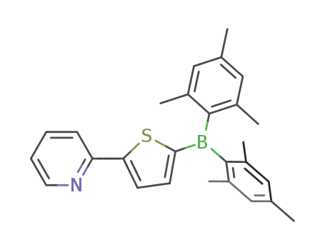 Molecular Structure of 1201192-91-7 (2-(2-pyridyl)-5-dimesitylboryl-thiophene)
