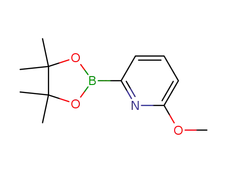 Molecular Structure of 1034297-69-2 (6-Methoxypyridine-2-boronic acid pinacol ester)