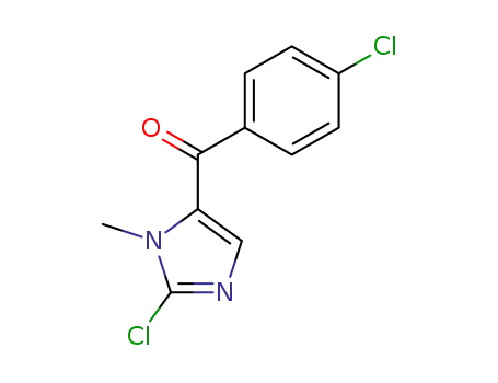 Molecular Structure of 807614-69-3 (Methanone, (2-chloro-1-methyl-1H-imidazol-5-yl)(4-chlorophenyl)-)