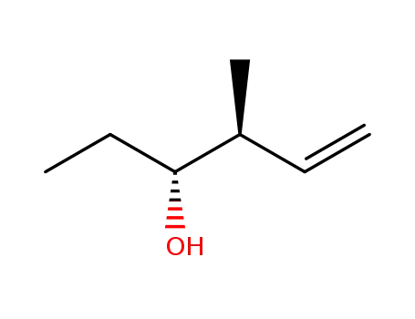 Molecular Structure of 1589-07-7 ((3S<sup>*</sup>,4R<sup>*</sup>)-4-hydroxy-3-methylhexene)