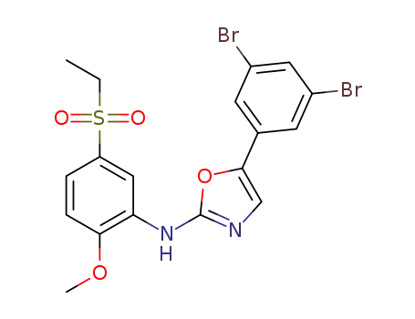 5-(3,5-dibromophenyl)-N-[5-(ethylsulfonyl)-2-methoxyphenyl]oxazol-2-amine