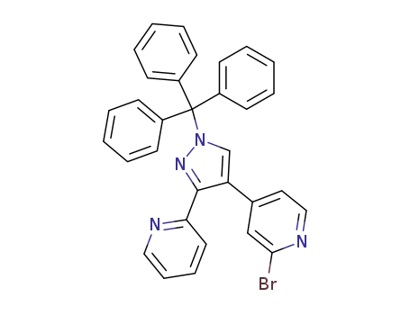 2-Bromo-4-(3-(pyridin-2-yl)-1-trityl-1H-pyrazol-4-yl)pyridine