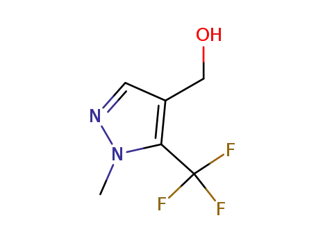 Molecular Structure of 676236-50-3 ((1-methyl-5-(trifluoromethyl)-1H-pyrazol-4-yl)methanol)