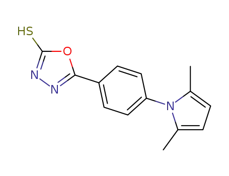5-[4-(2,5-dimethylpyrrol-1-yl)phenyl]-1,3,4-oxadiazole-2-thiol