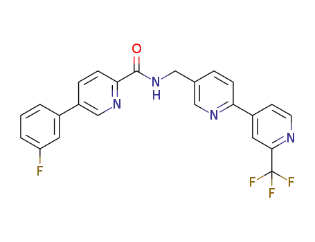 5-(3-fluorophenyl)-N-((2'-(trifluoromethyl)-2,4'-bipyridin-S-yl)methyl)picolinamide