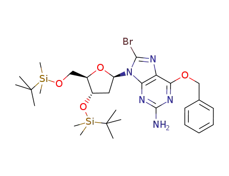 O<sup>6</sup>-benzyl-8-bromo-3',5'-O-bis(tert-butyldimethylsilyl)-2'-deoxyguanosine