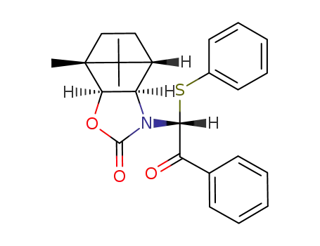 (1R,2S,6R,7S)-1,10,10-trimethyl-5-[(1R)-2-oxo-2-phenyl-1-(phenylsulfanyl)ethyl]-3-oxa-5-azatricyclo[5.2.1.0<sup>2,6</sup>]decan-4-one