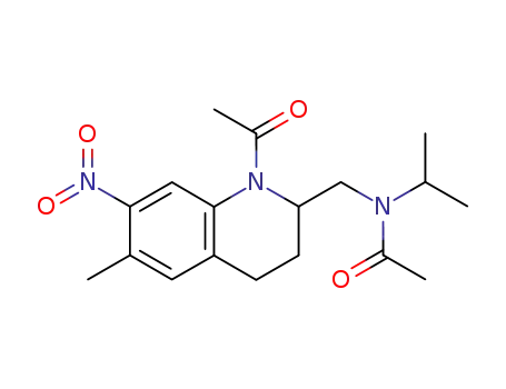 N-[(1-アセチル-6-メチル-7-ニトロ-1,2,3,4-テトラヒドロキノリン-2-イル)メチル]-N-(プロパン-2-イル)アセトアミド