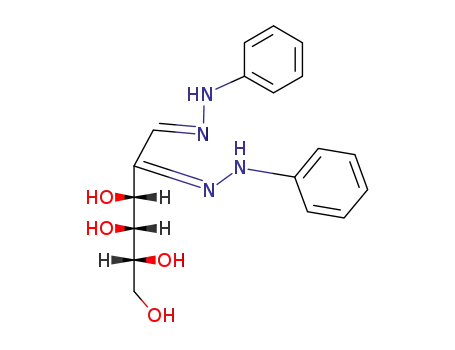Molecular Structure of 4746-10-5 (arabino-Hexos-2-ulose,bis(phenylhydrazone) )