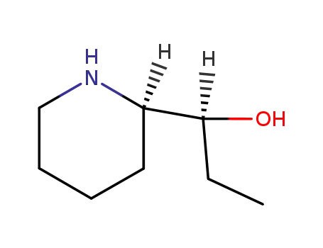 Molecular Structure of 100101-26-6 ((S)-1-[(R)-piperidin-2-yl]propan-1-ol [(-)-α-conhydrine])