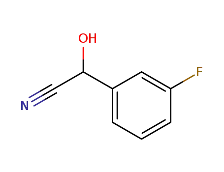 Molecular Structure of 143103-67-7 (Benzeneacetonitrile, 3-fluoro-alpha-hydroxy- (9CI))