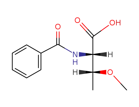 Molecular Structure of 131644-54-7 (<i>O</i>-methyl-<i>N</i>-benzoyl-DL-threonine)