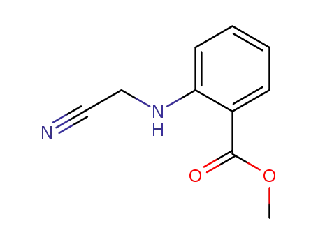 Molecular Structure of 28354-20-3 (Benzoic acid, 2-[(cyanomethyl)amino]-, methyl ester (9CI))