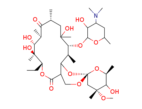Erythromycin,1'',16-epoxy- (9CI)