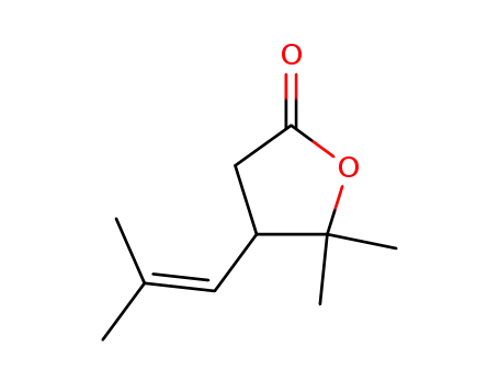 Molecular Structure of 473-50-7 (4,5-Dihydro-5,5-dimethyl-4-(2-methyl-1-propenyl)furan-2(3H)-one)