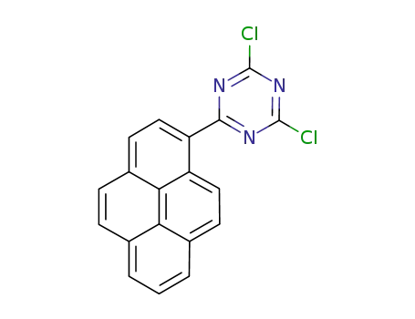 Molecular Structure of 3224-36-0 (1-(4,6-DICHLORO-1,3,5-TRIAZIN-2-YL)PYRENE)
