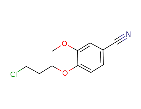 Molecular Structure of 210918-52-8 (4-(3-chloropropoxy)-3-methoxybenzonitrile)