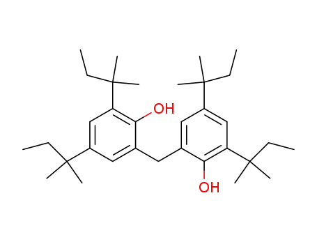 Molecular Structure of 50378-93-3 (2,2'-methylenebis[4,6-bis(1,1-dimethylpropyl)phenol])